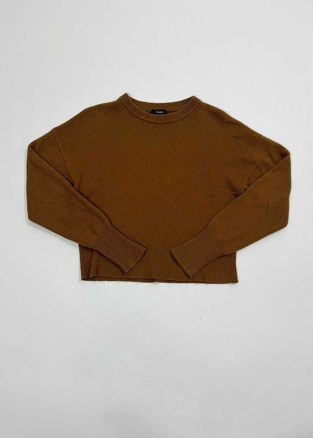 Drop Shoulder Crewneck Cashmere Sweater / Size S