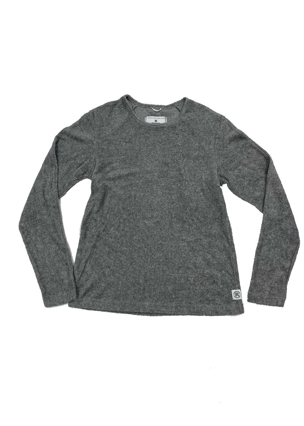 Grey Terry Towel Crewneck Sweatshirt / Size S