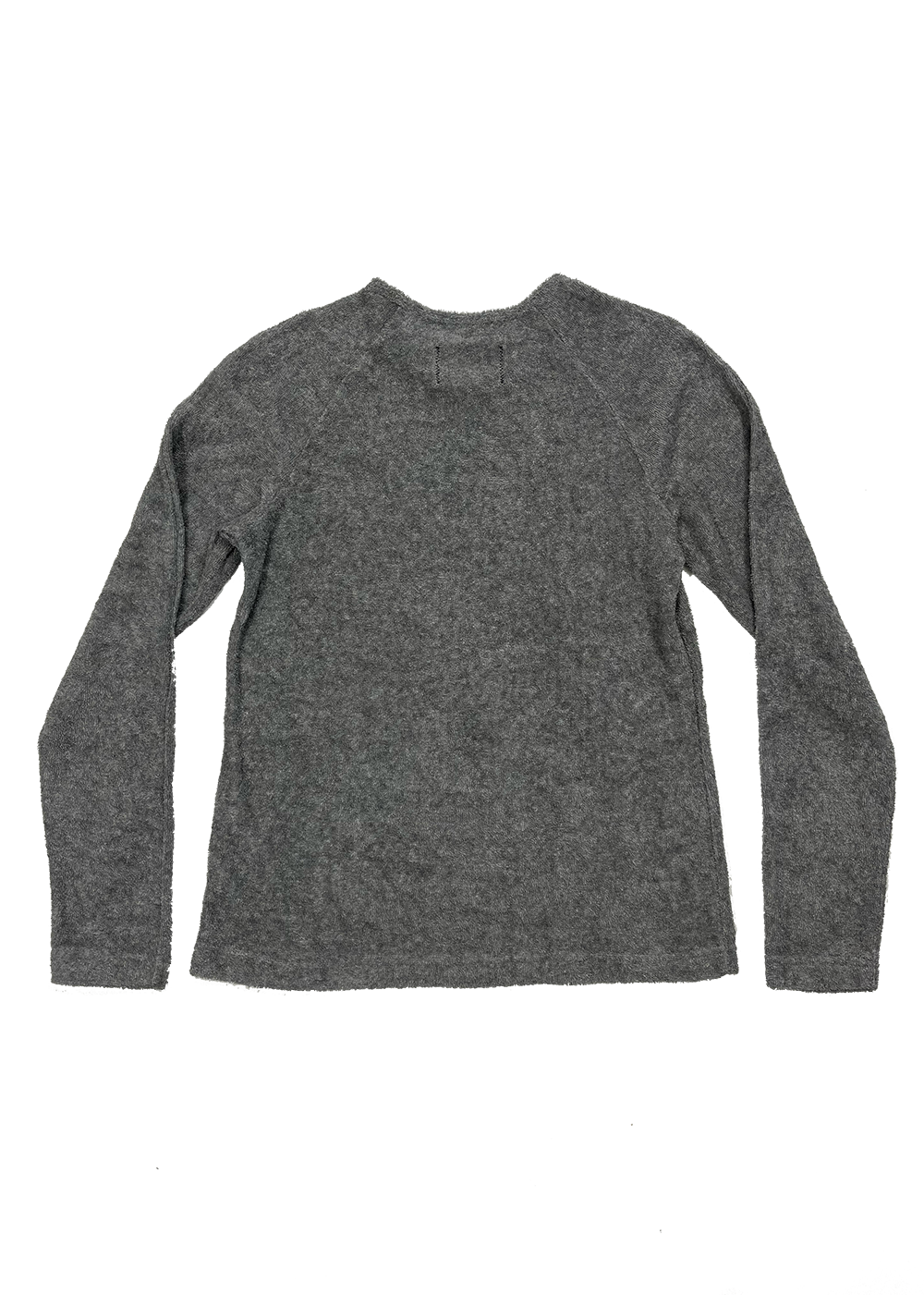 Grey Terry Towel Crewneck Sweatshirt / Size S