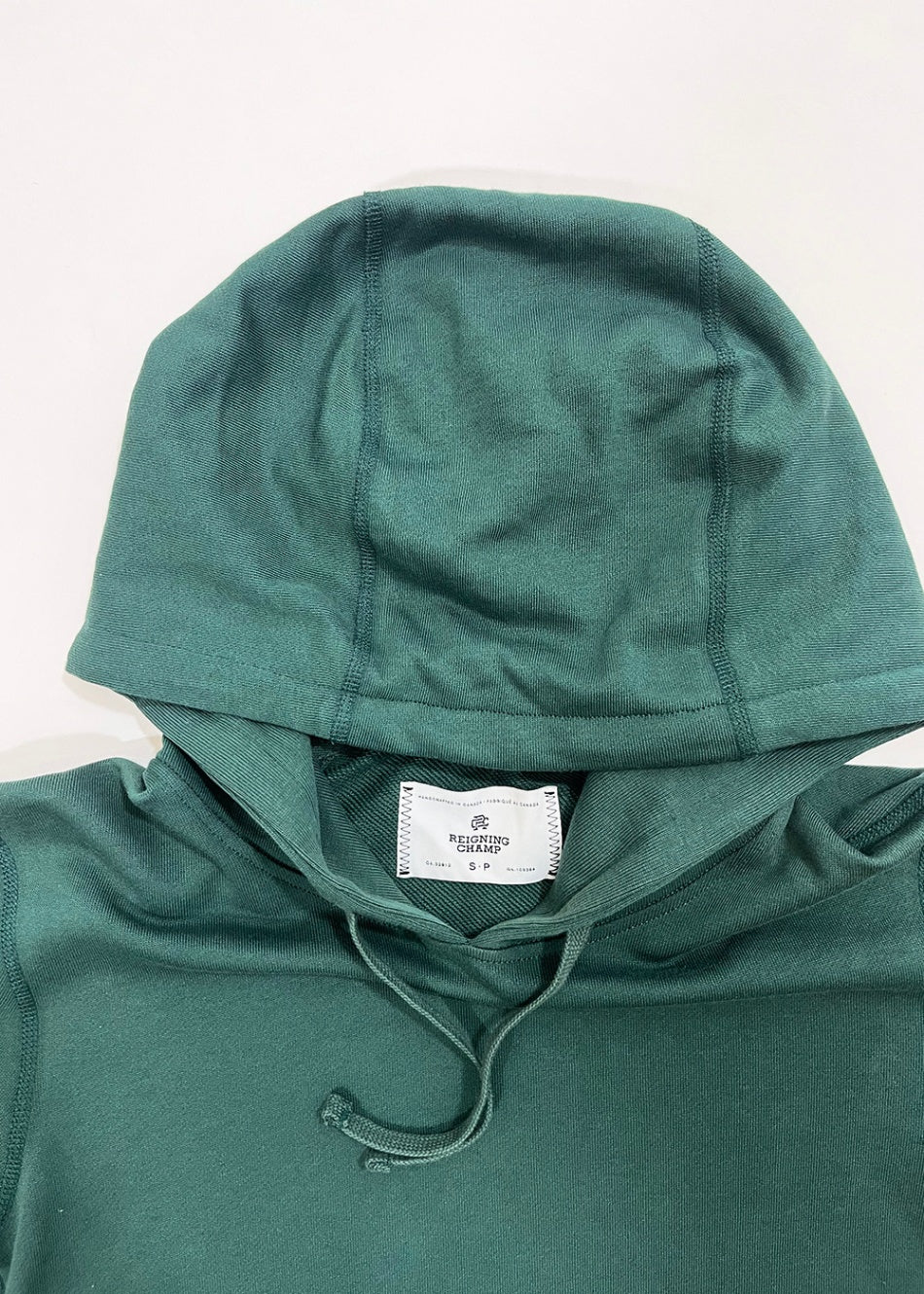 Forest Green Lightweight Slim Pullover Hoodie / Size S