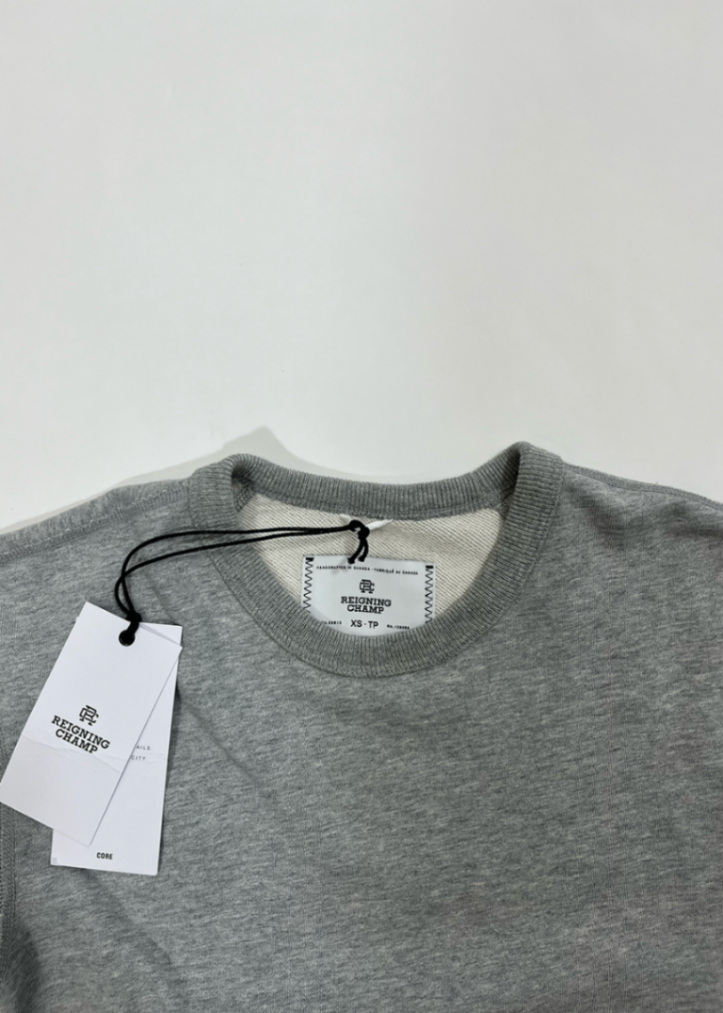 Midweight Terry Crewneck Sweatshirt Heather Grey / Size XS