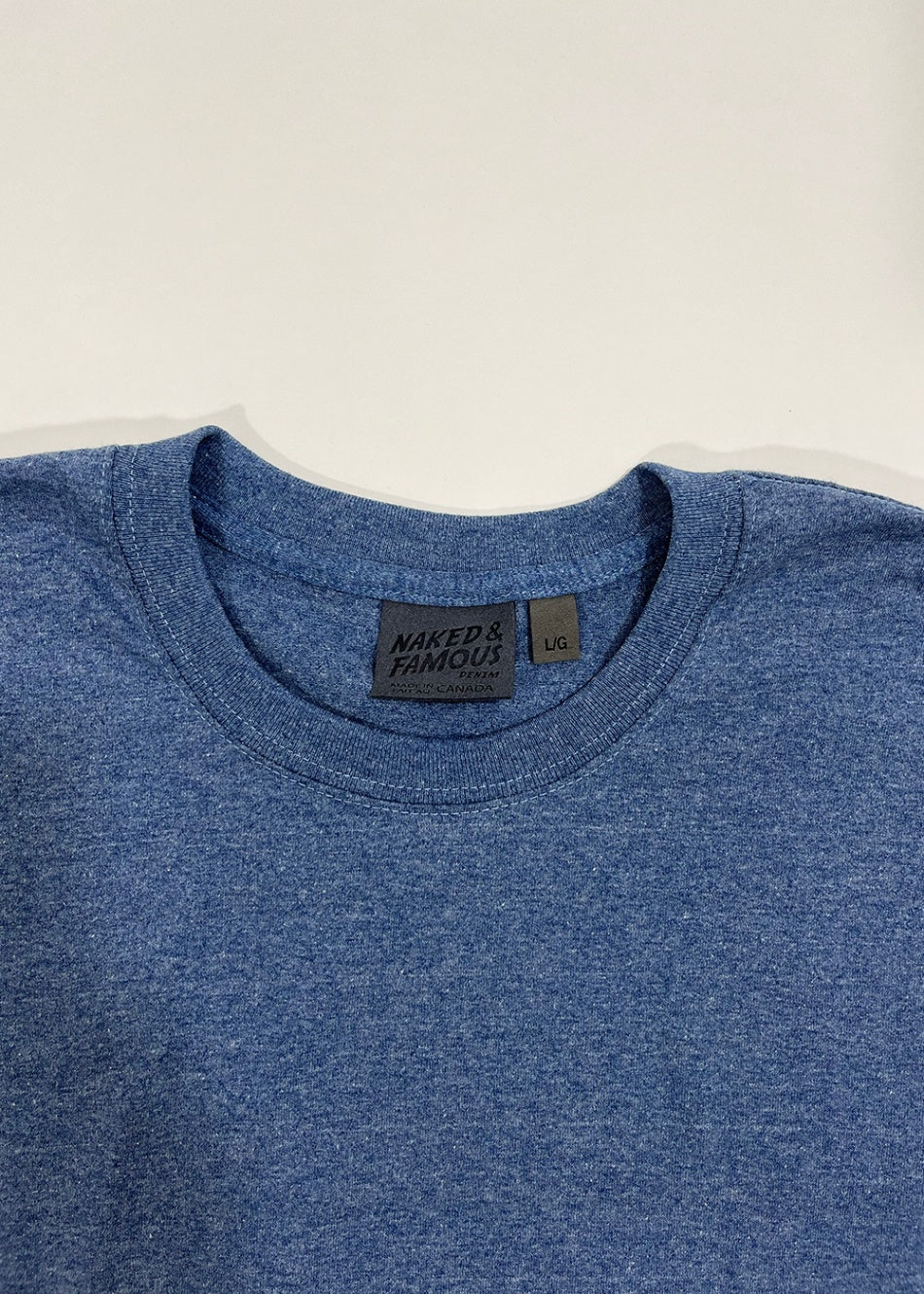 Circular Knit T-Shirt Blue / Size L