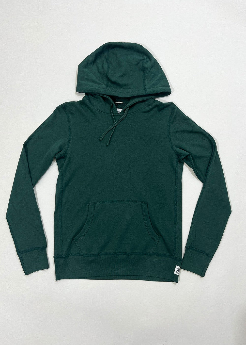 Forest Green Lightweight Slim Pullover Hoodie / Size S