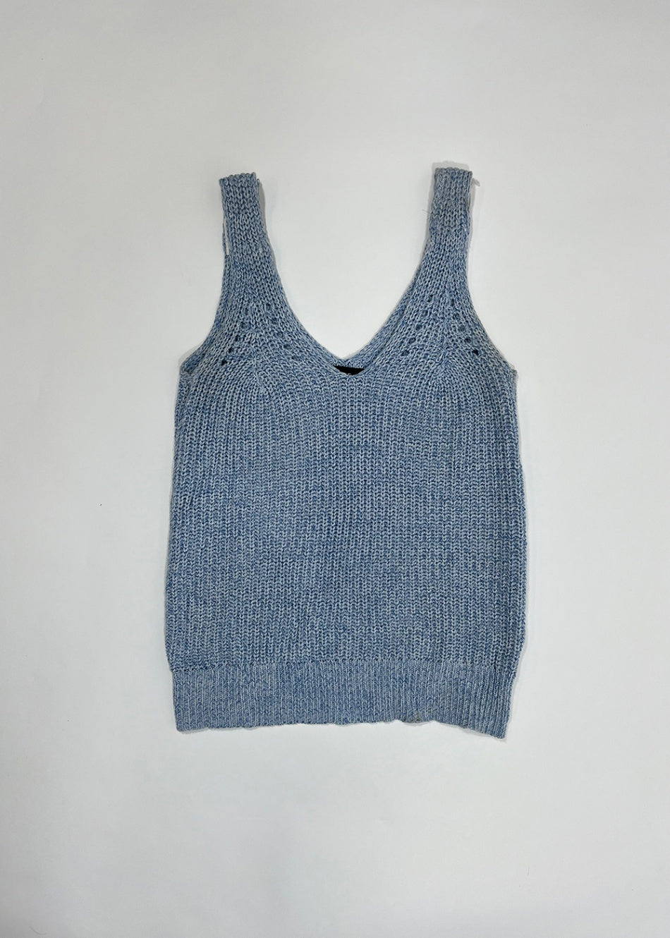 Blue Knit Tank Top / Size XS