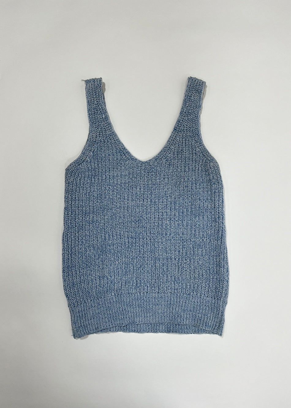 Blue Knit Tank Top / Size XS