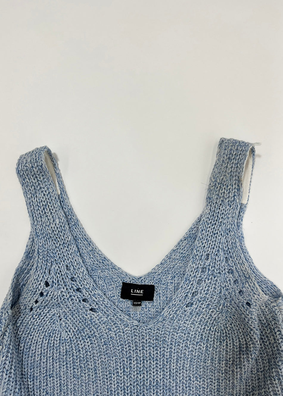 Blue Knit Tank Top / Size XS