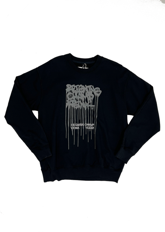 Krink Midweight Black Crewneck / Size M