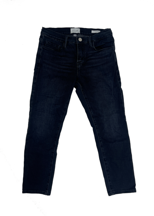 Le Garcon Crop Jean Washed Black / Size 25