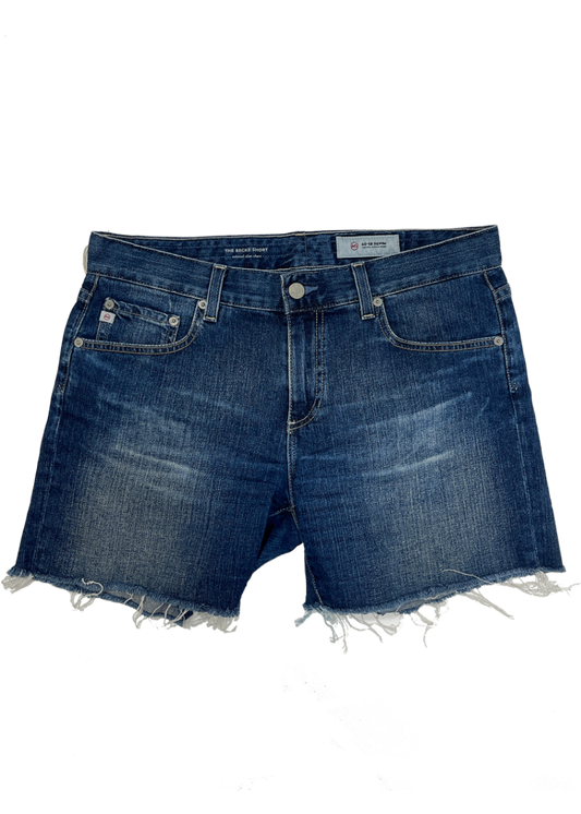 Becke Relaxed Cut-Off Denim Short / Size 28