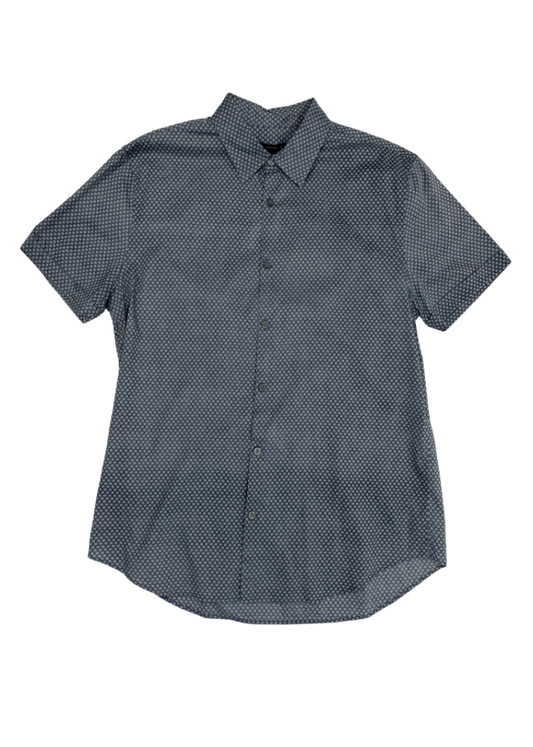 Spot Grey Short Sleeve Button Up / Size M