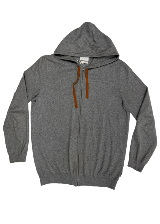 Zip Up Hoodie Sweatshirt Grey / Size XL