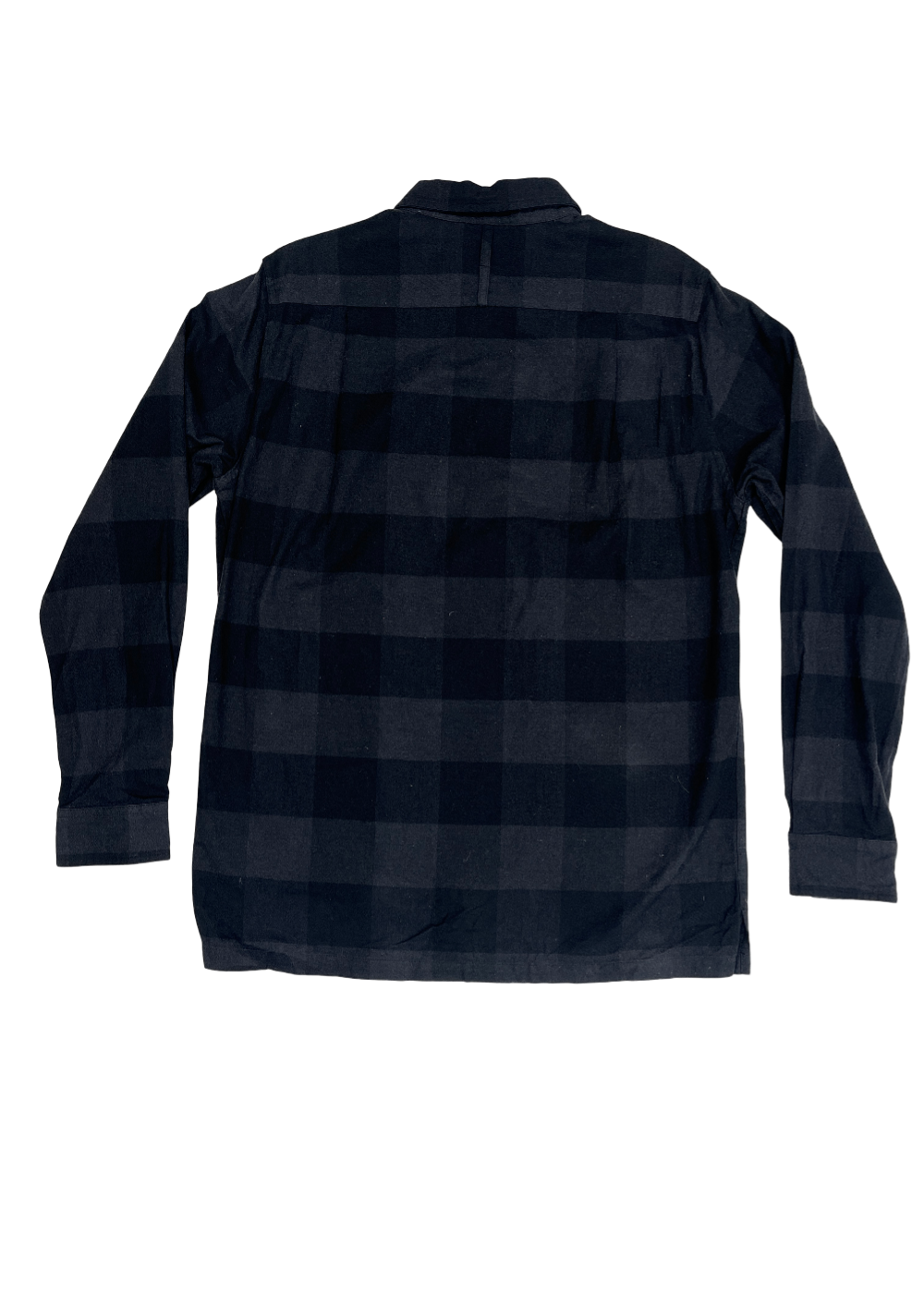 Plaid Flannel Black 1/4 Zip / Size L