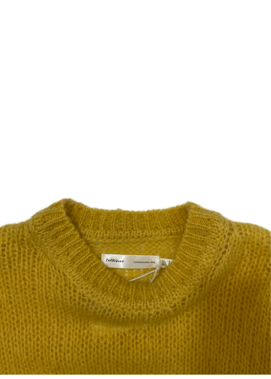 Yellow Mohair Knit Sweater / Size S