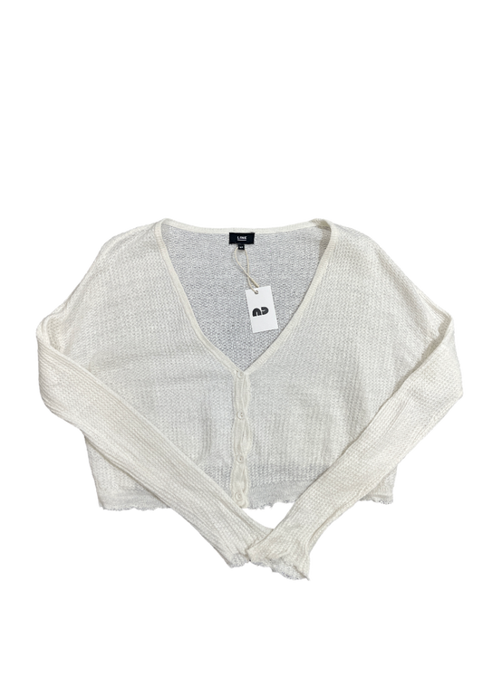 Linen V-Neck Cardigan / Size S