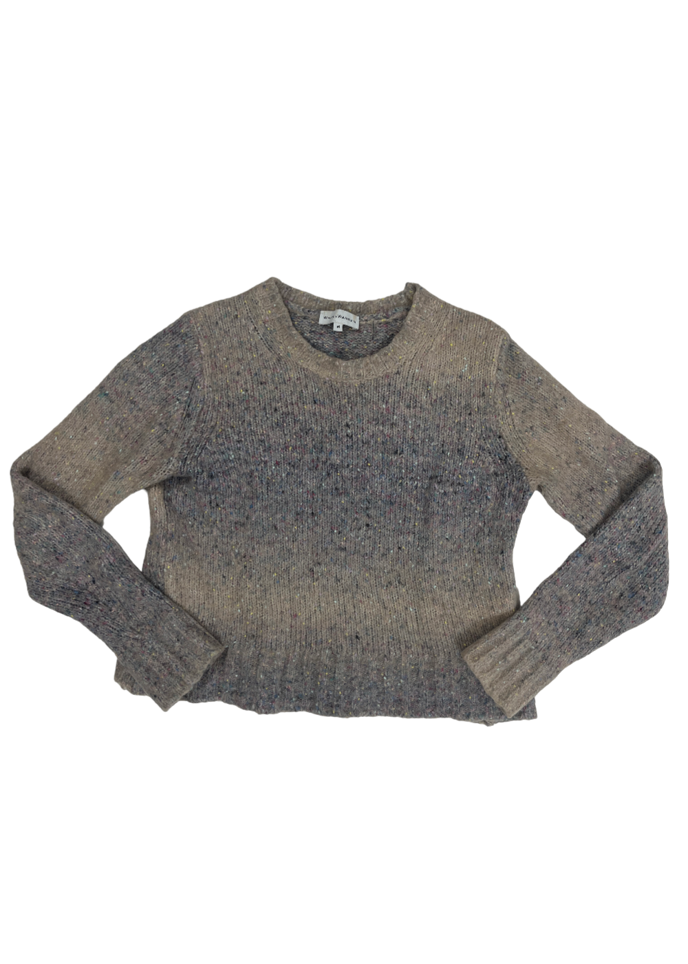 Multi Knit Crewneck Sweater / Size M