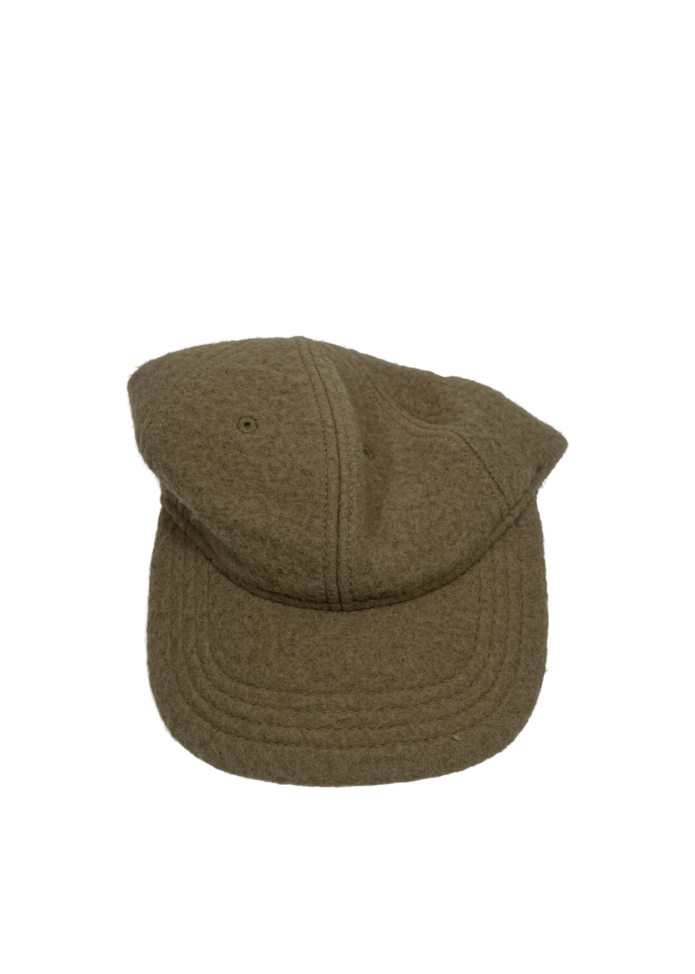 Wool 6-Panel Khaki Hat / One Size