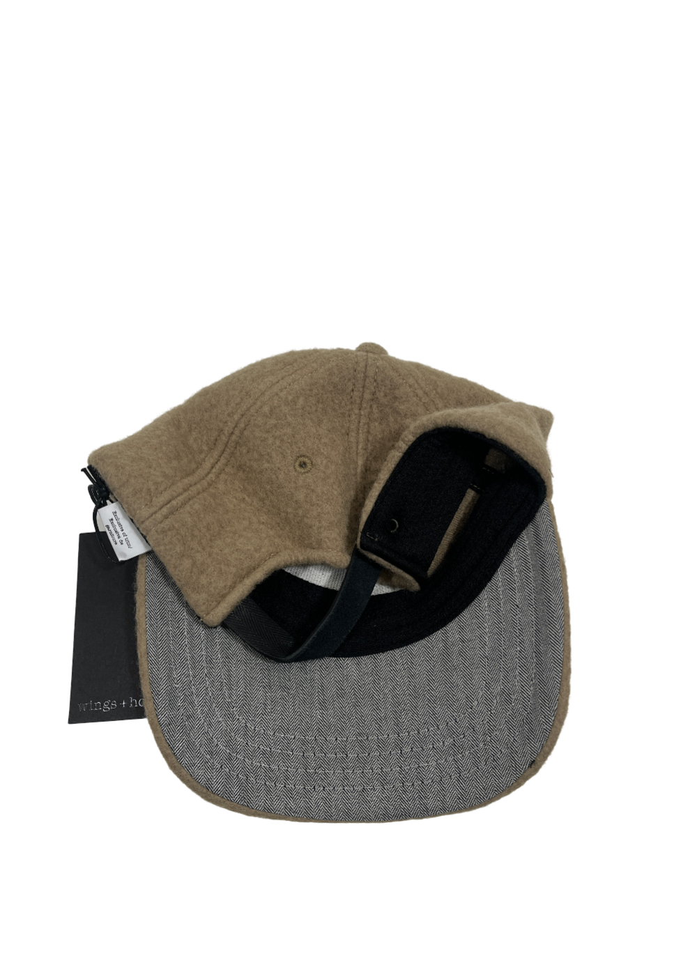 Wool 6-Panel Khaki Hat / One Size