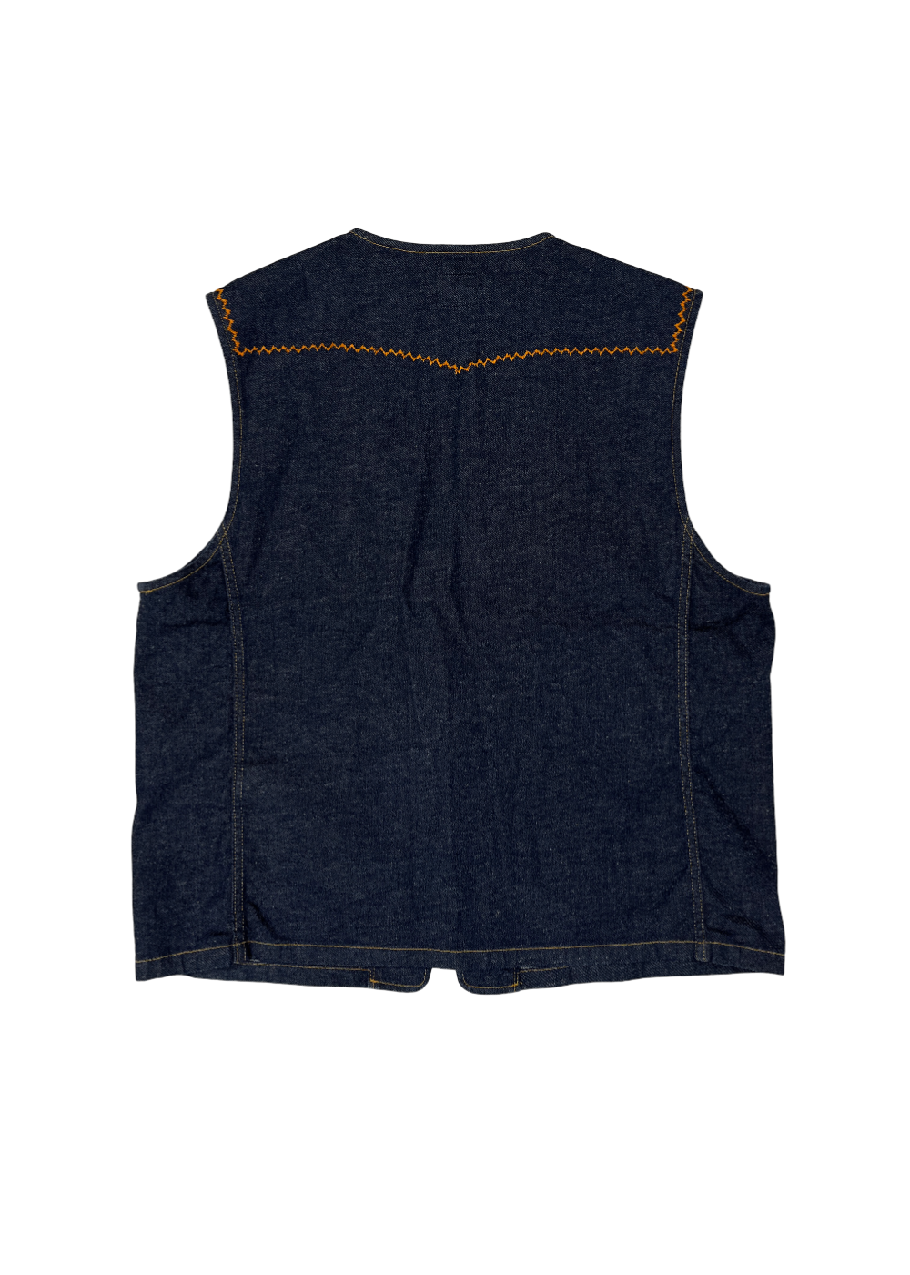 P&M Embroidered Vest Indigo / Size M